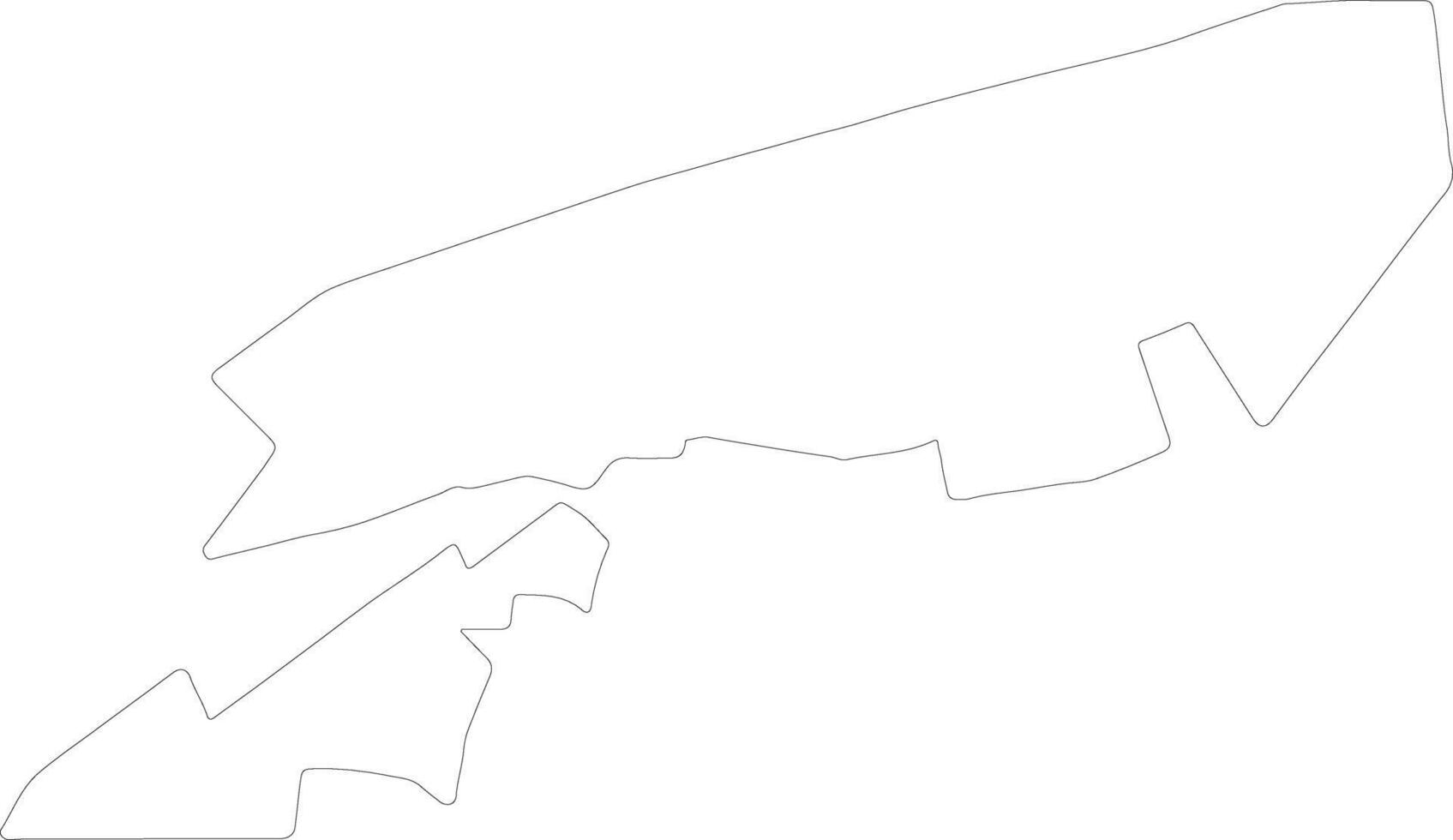 Tsuen Wan Hong Kong outline map vector