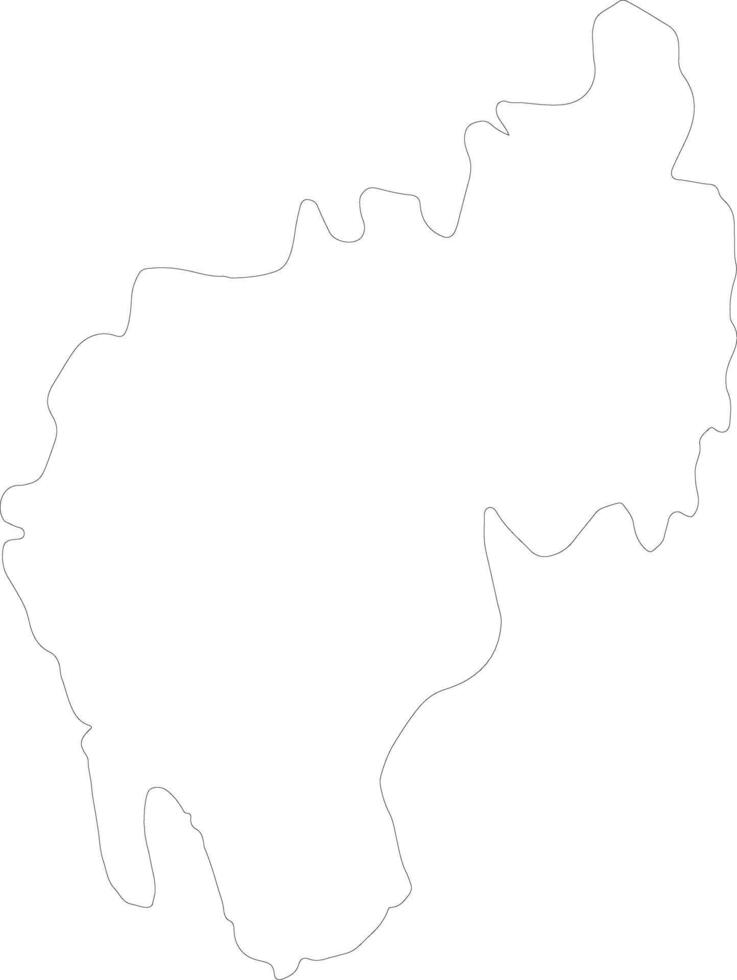 Tripura India outline map vector