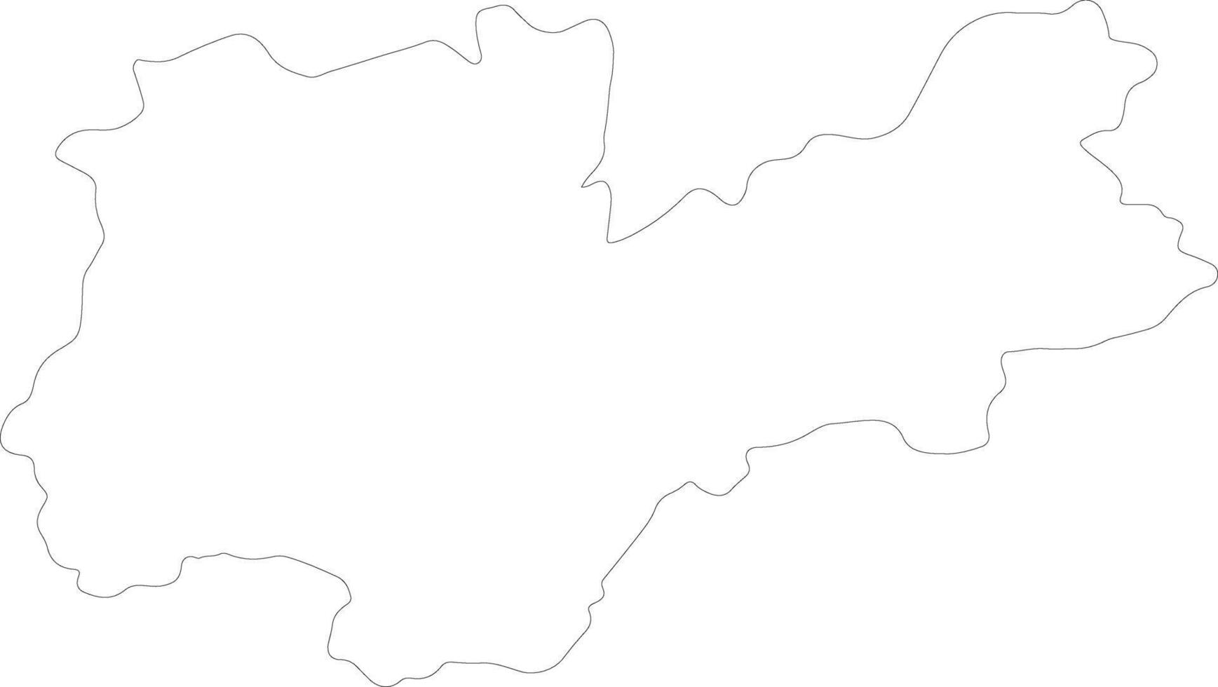 Trento Italy outline map vector