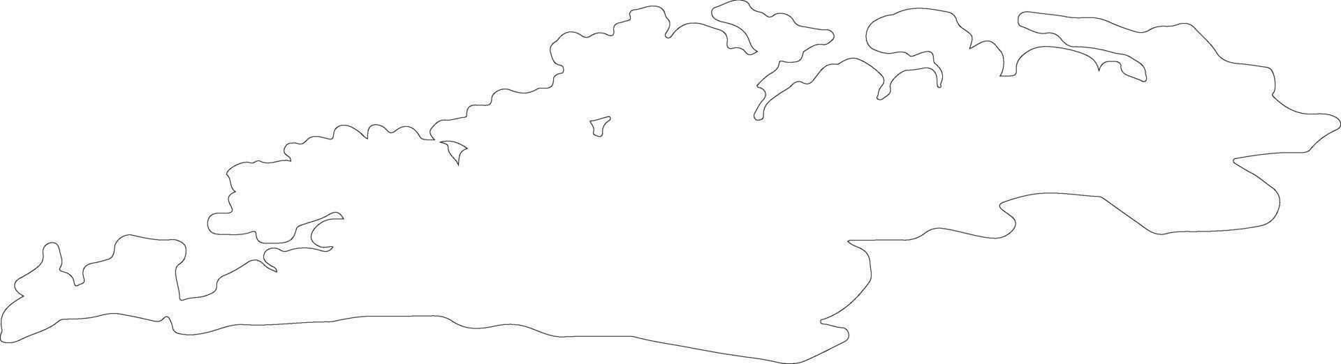 Troms Norway outline map vector