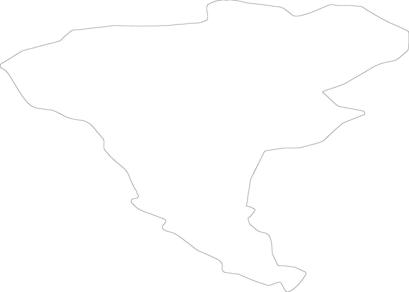 Ungheni Moldova outline map vector
