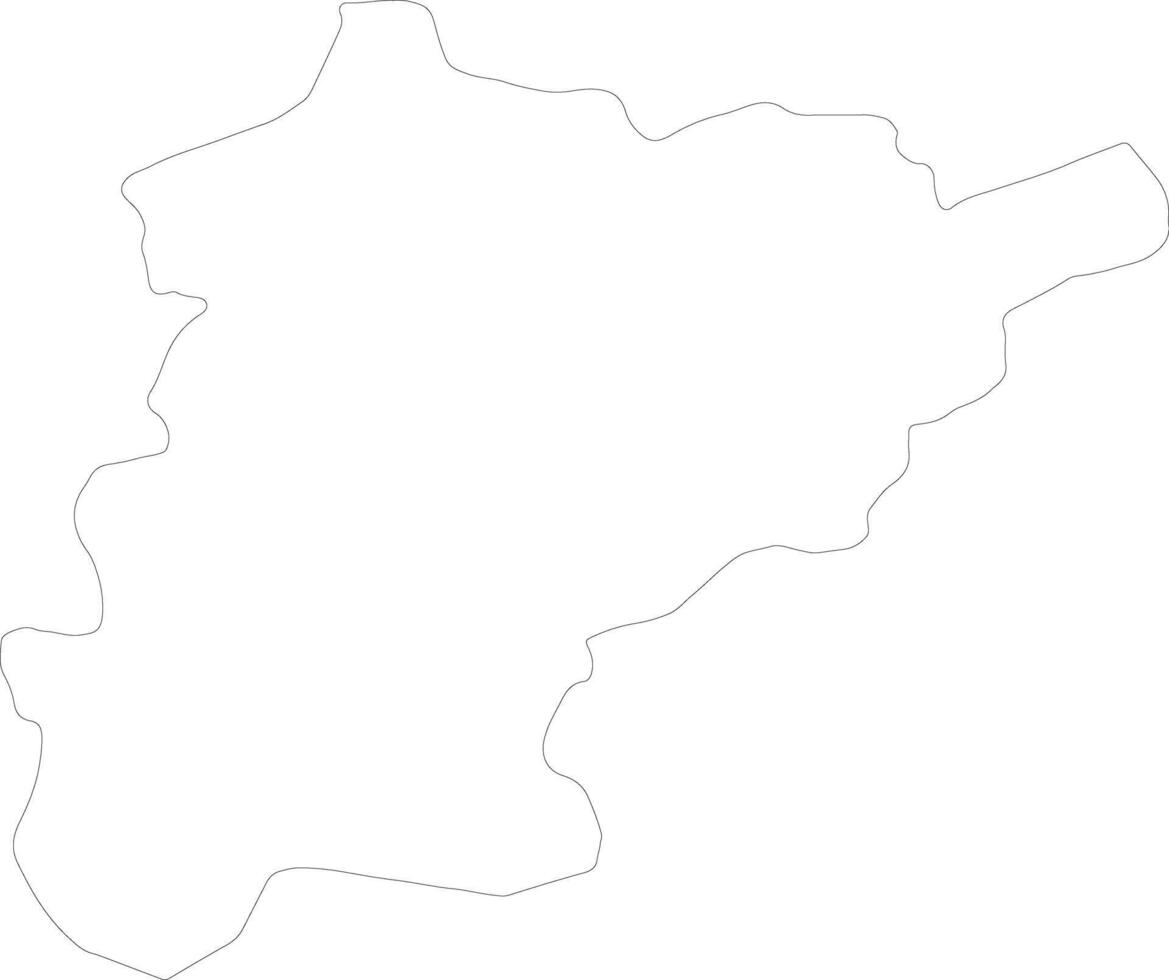 Uri Switzerland outline map vector