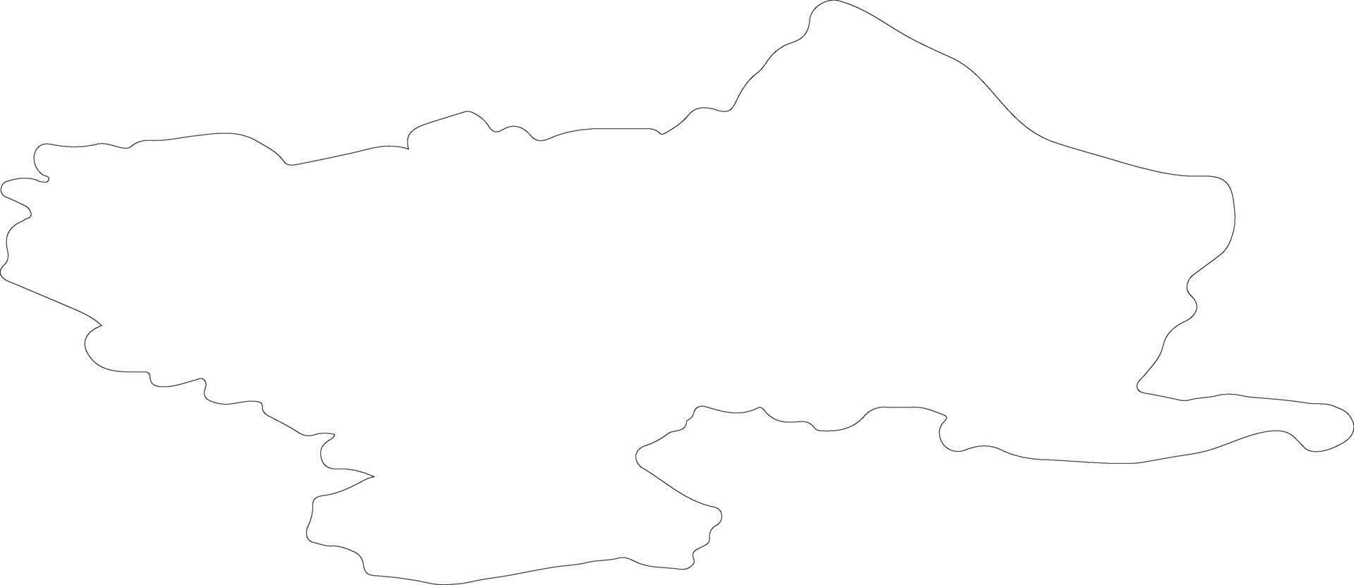 Utenos Lithuania outline map vector