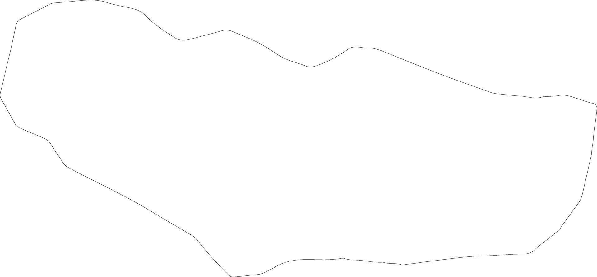 Ucar Azerbaijan outline map vector