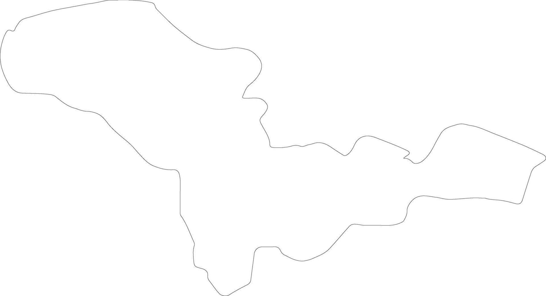 Valandovo Macedonia outline map vector