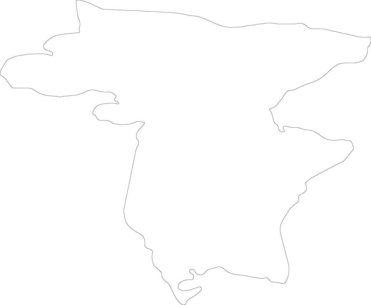 Udine Italy outline map vector