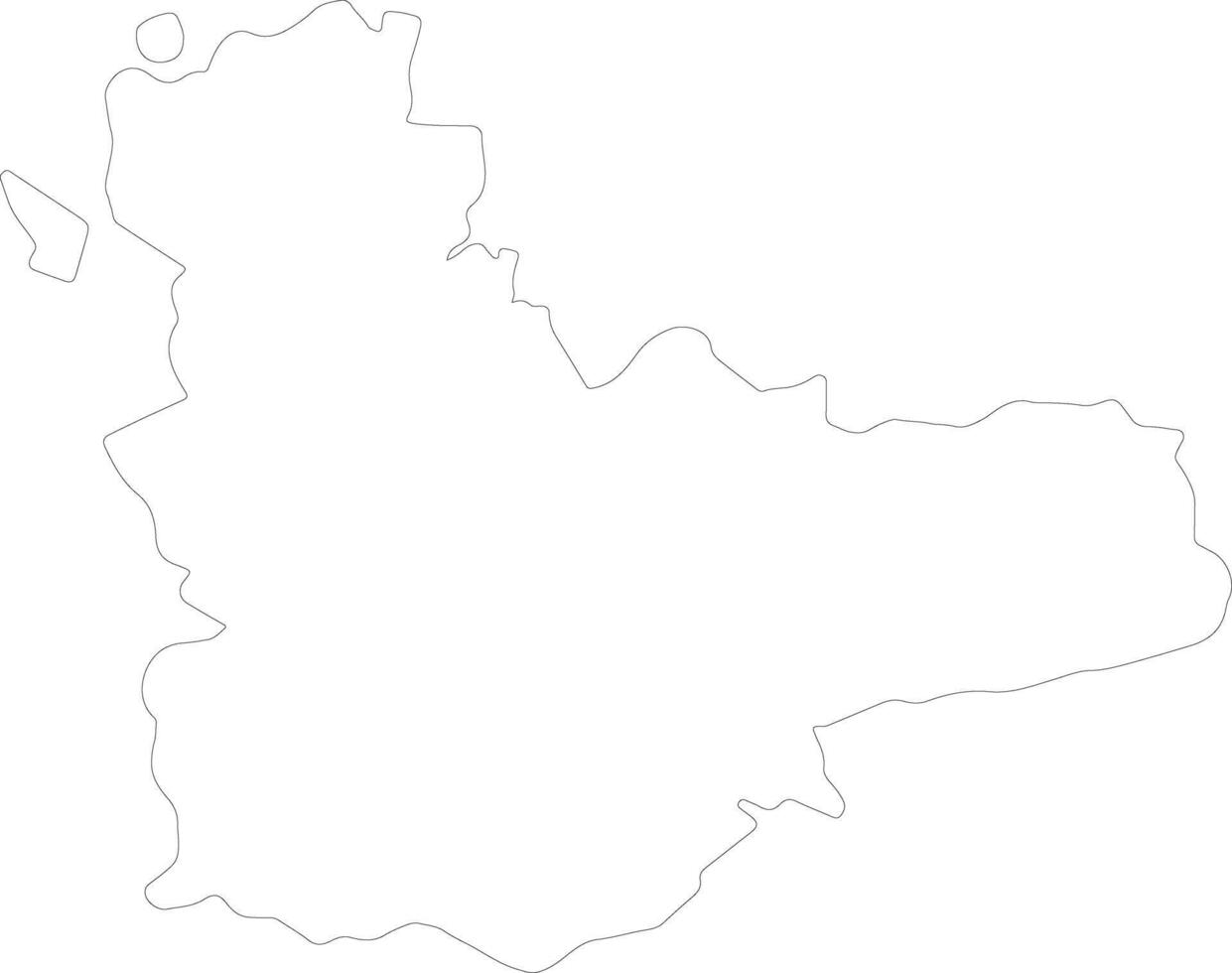 Valladolid Spain outline map vector