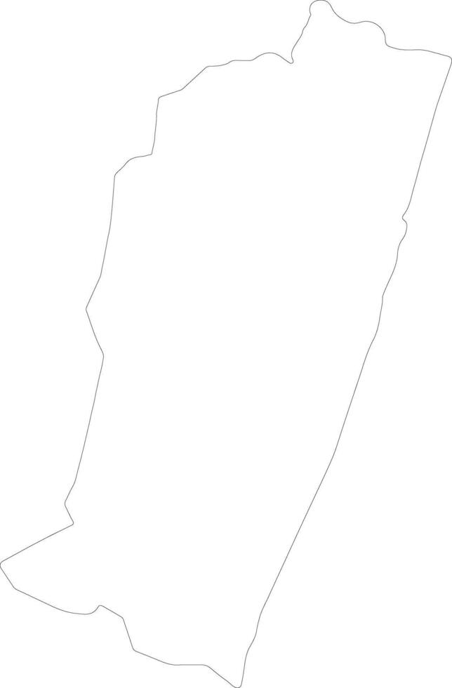 vatovavy-fitovinany Madagascar contorno mapa vector