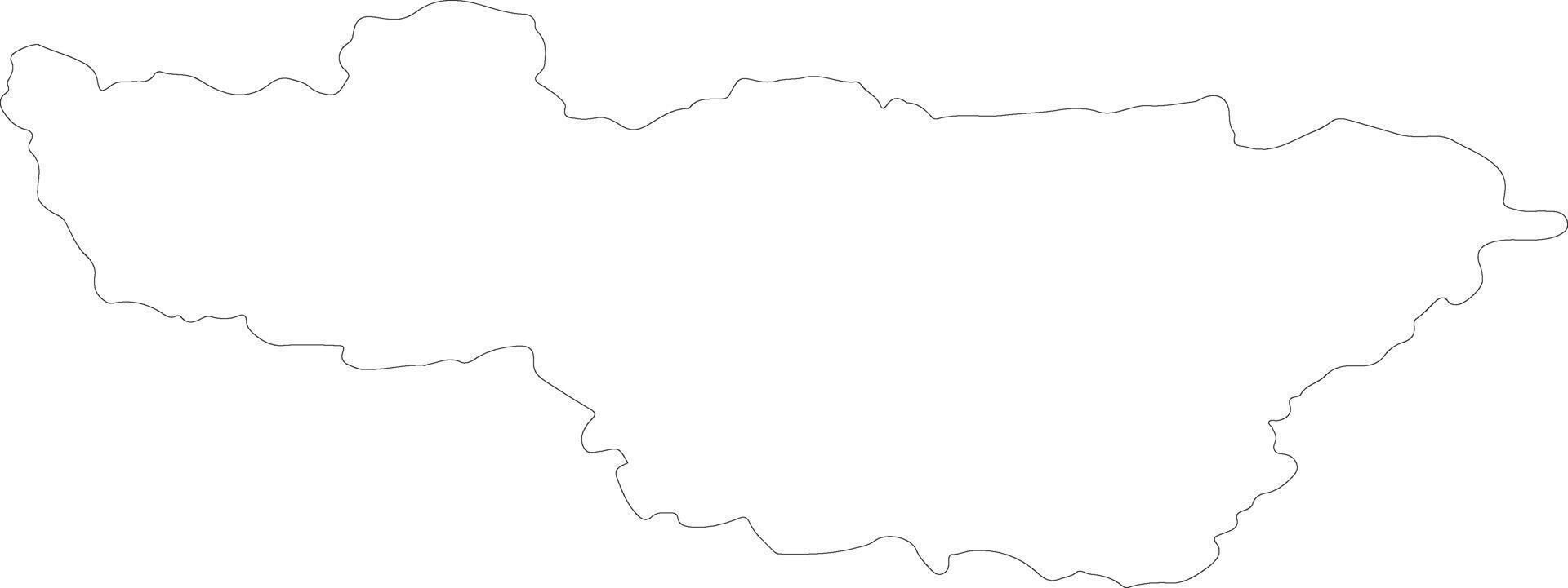 Vladimir Russia outline map vector