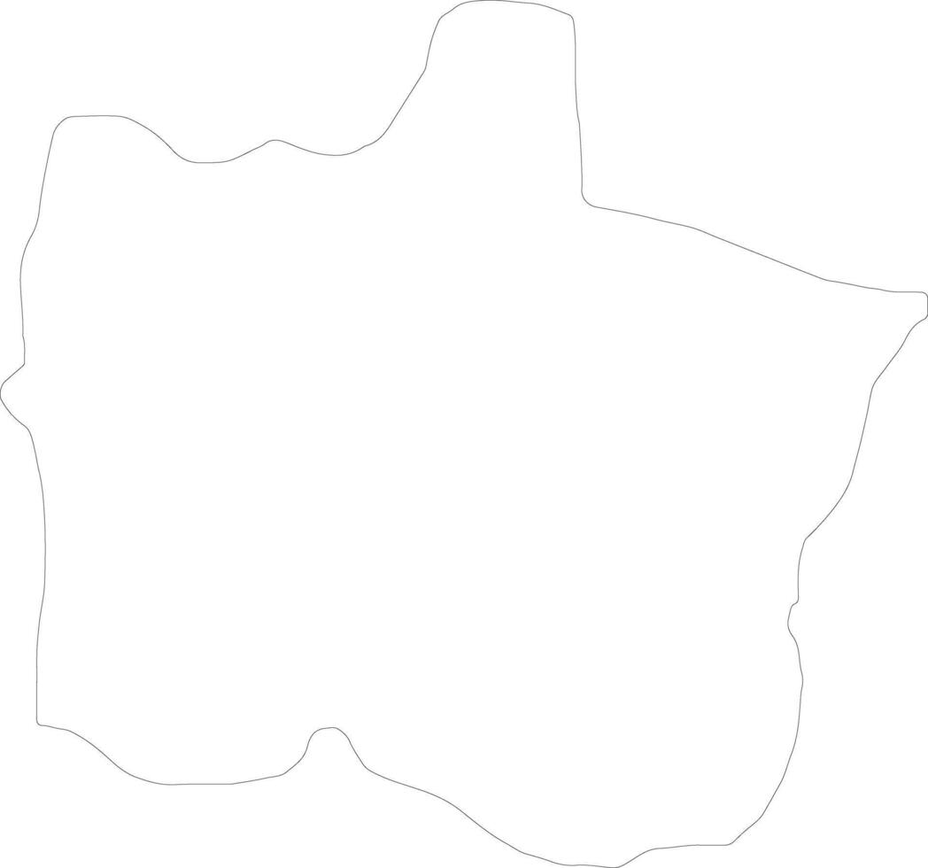 Vinica Macedonia outline map vector