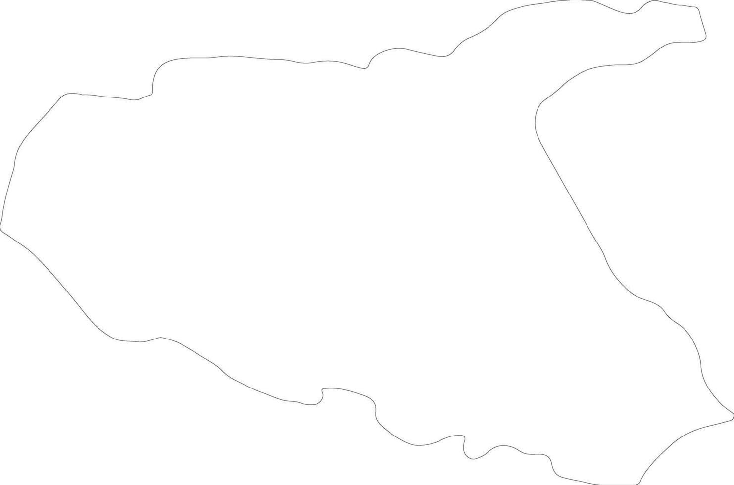 Vrancea Romania outline map vector