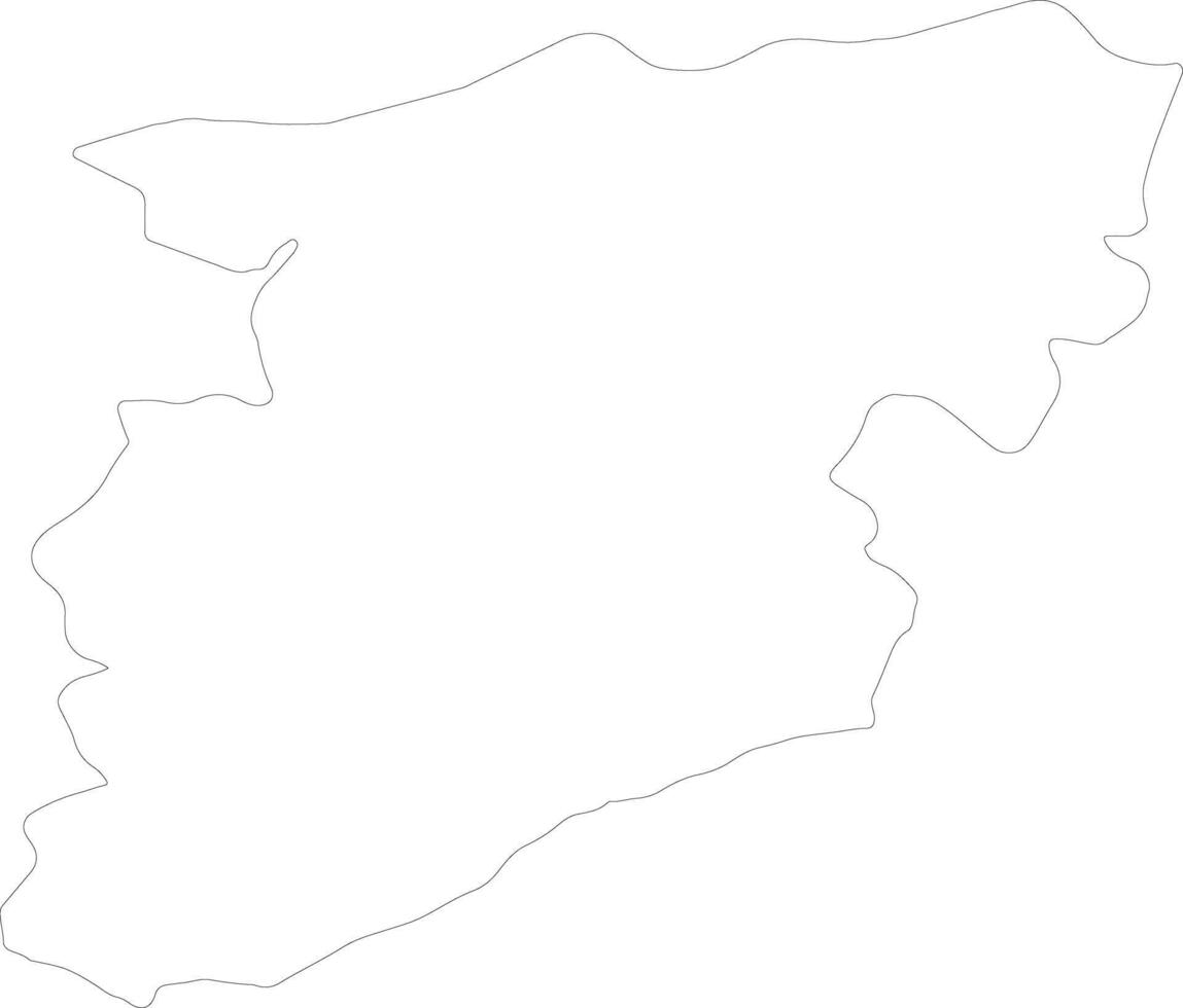 Viseu Portugal outline map vector