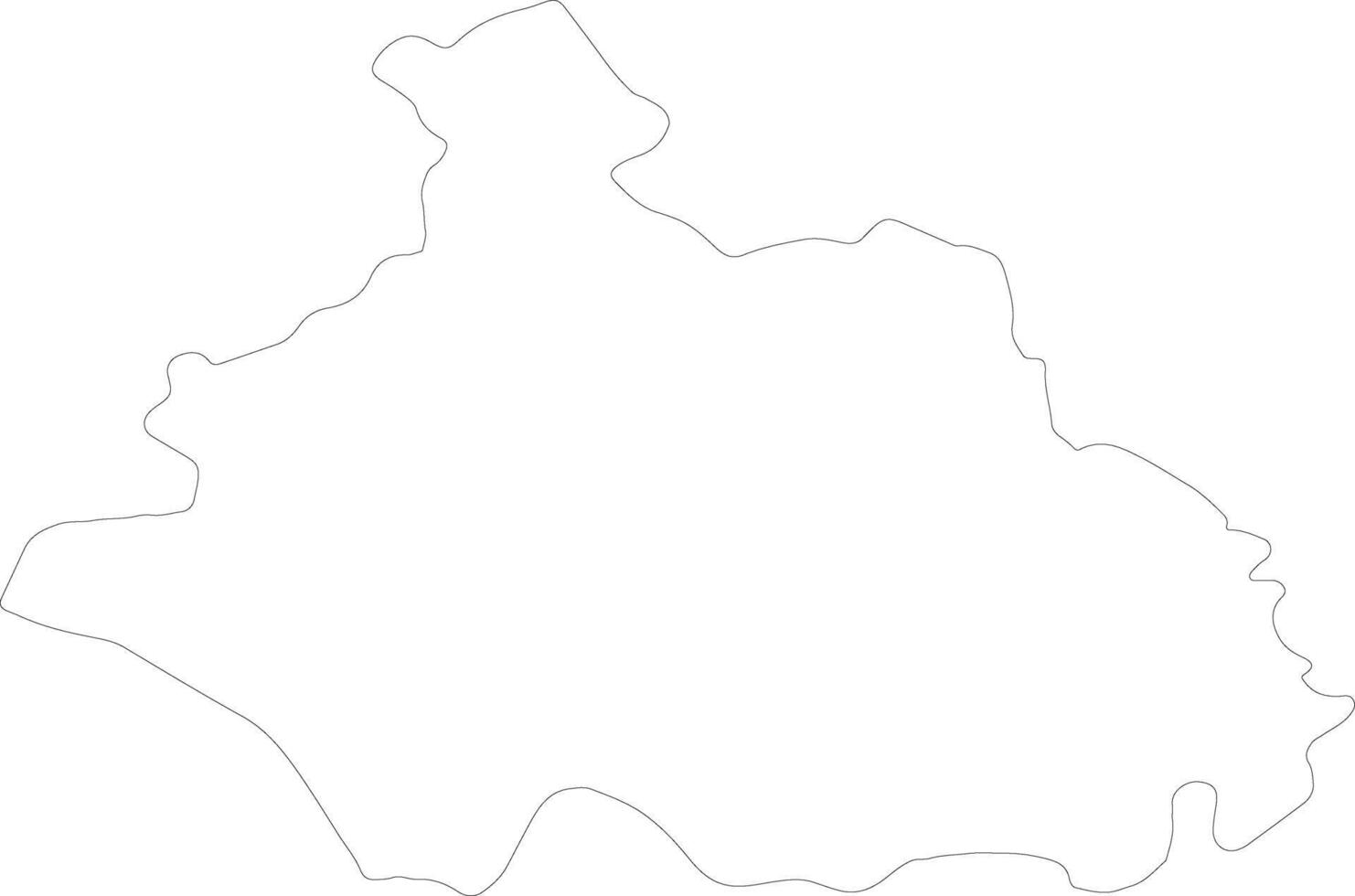 Viterbo Italy outline map vector