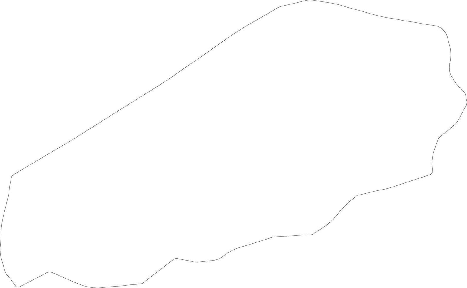Wadi al Hayaa Libya outline map vector