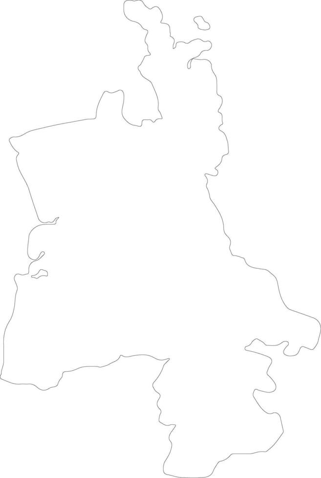 Waikato New Zealand outline map vector