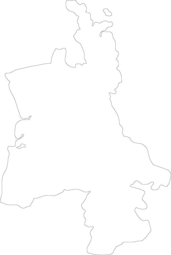 Waikato New Zealand outline map vector