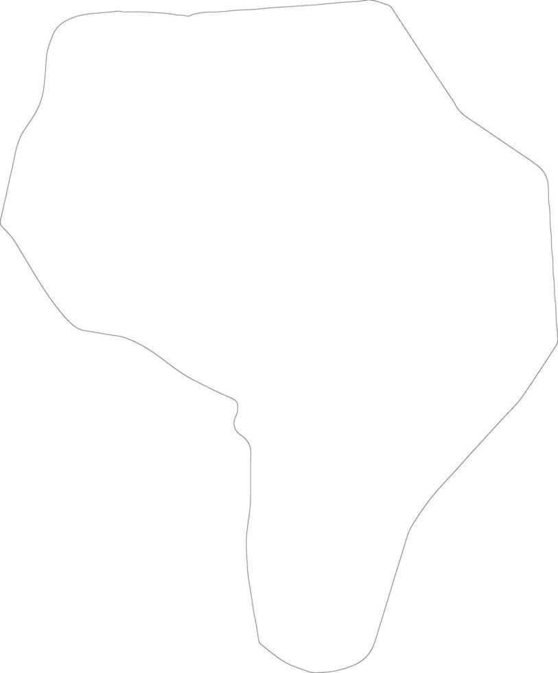 Warrap S Sudan outline map vector