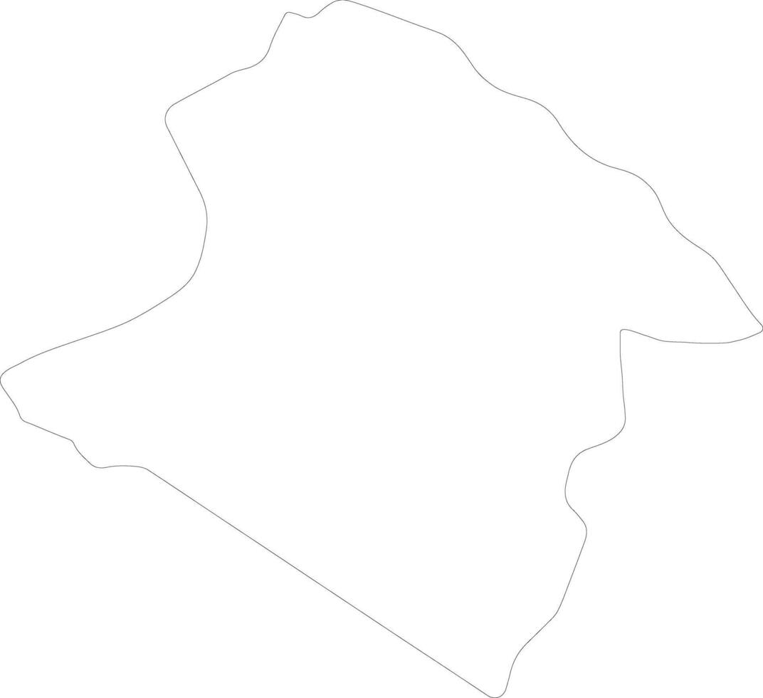 Western Highlands Papua New Guinea outline map vector