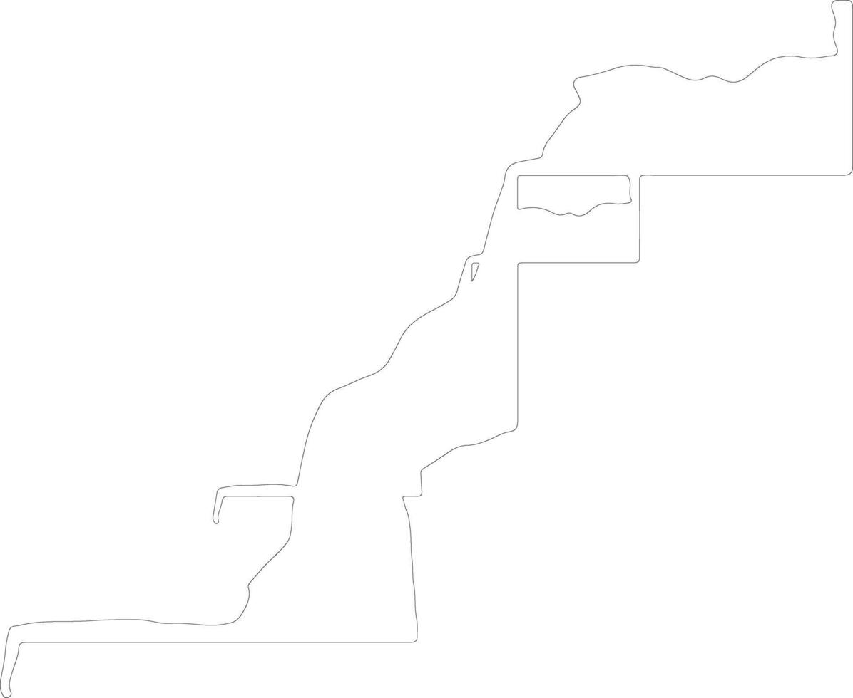 Western Sahara Western Sahara outline map vector