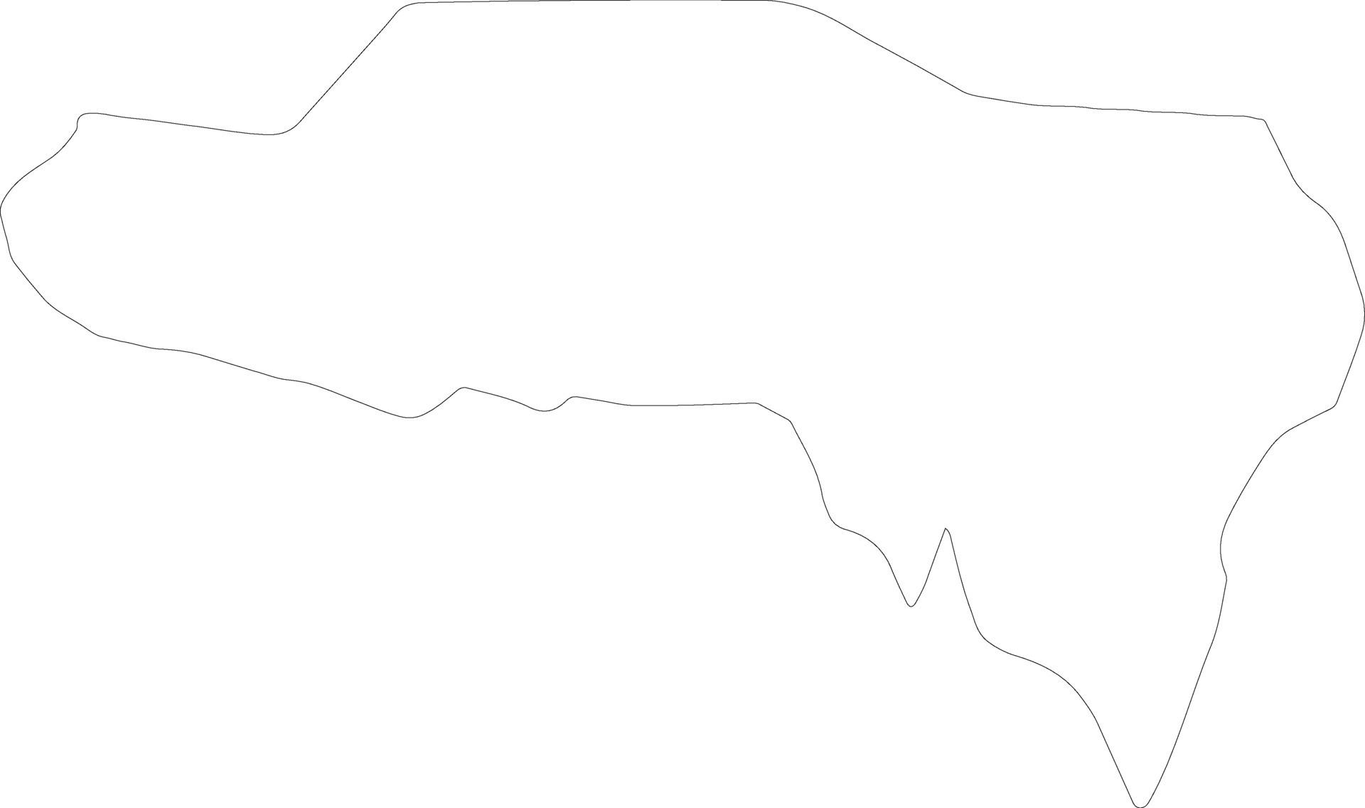 Westmoreland Jamaica outline map 38099355 Vector Art at Vecteezy