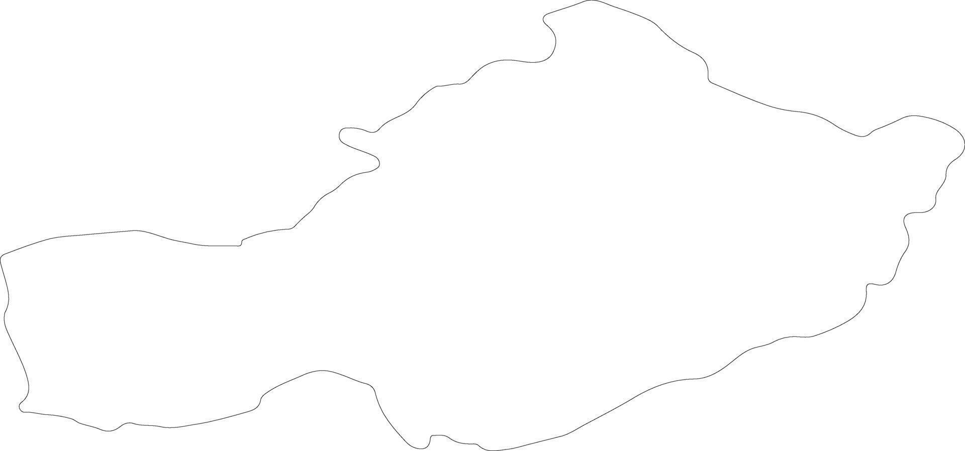 Westmeath Ireland outline map vector