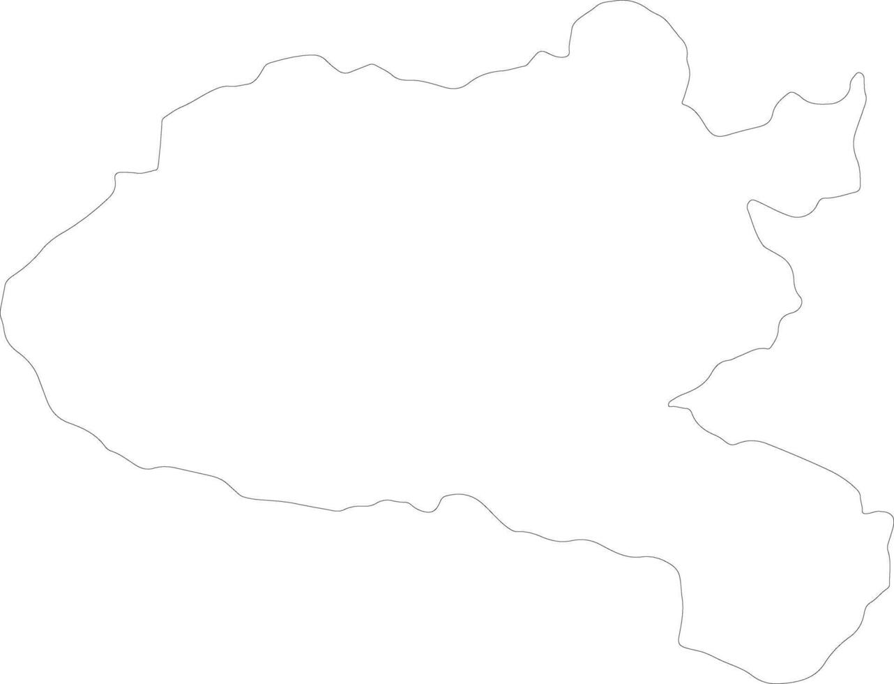 Xiangkhoang Laos outline map vector