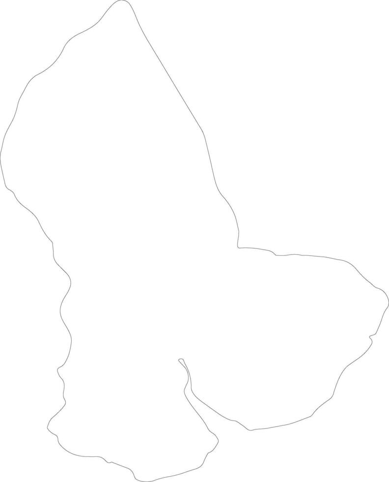 Yangon Myanmar outline map vector