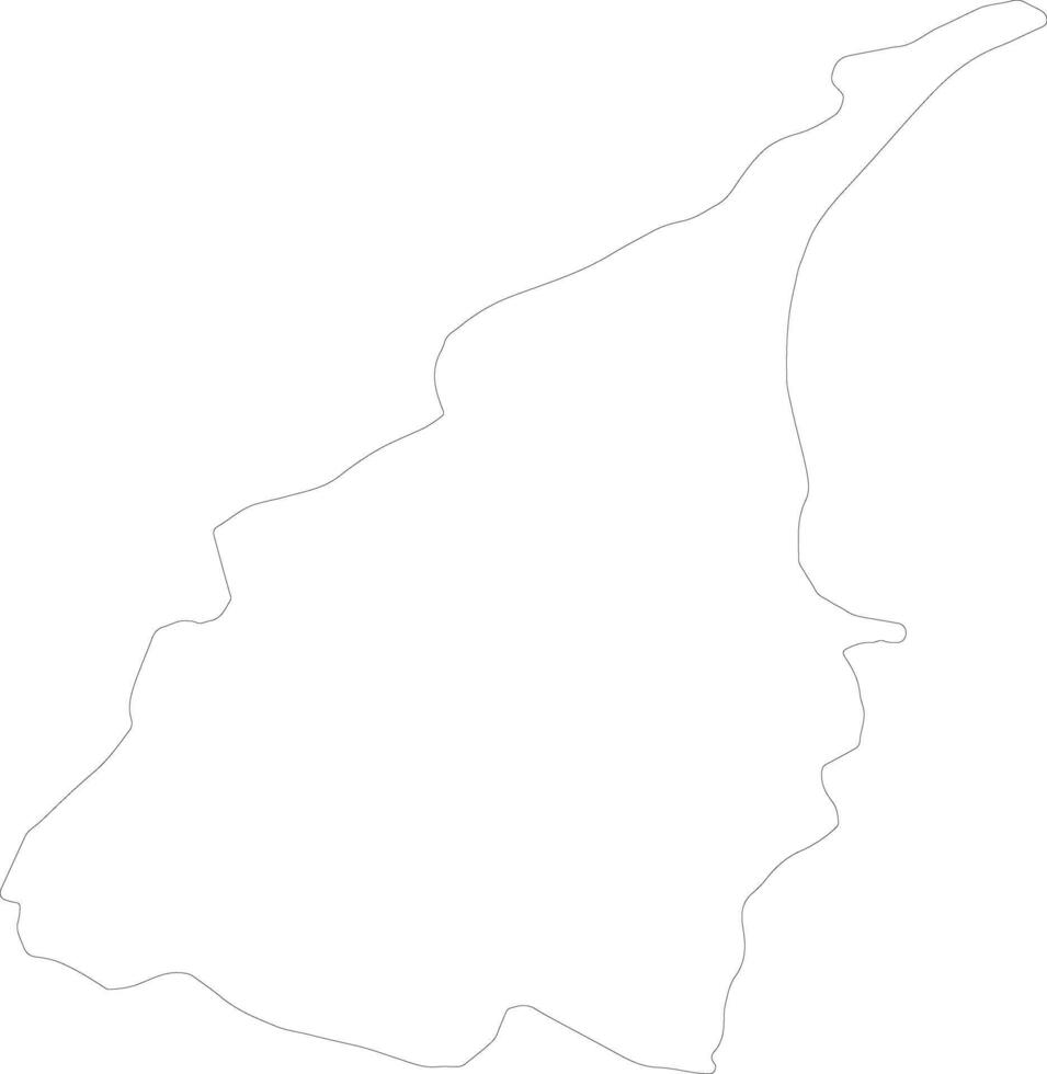 Yilan Taiwan outline map vector