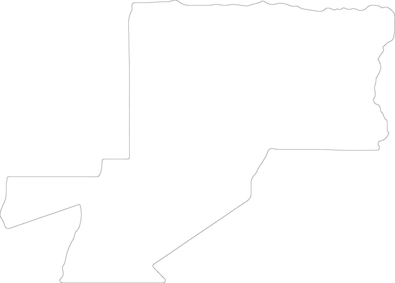 Wouleu-Ntem Gabon outline map vector