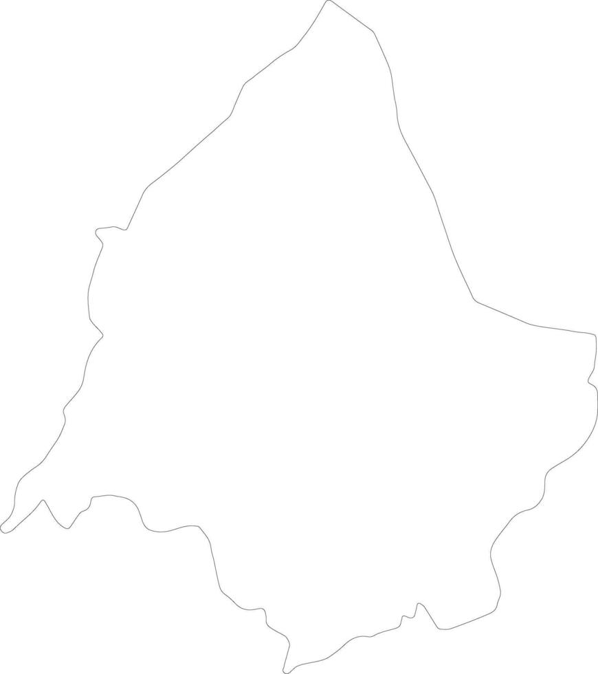 Yomou Guinea outline map vector