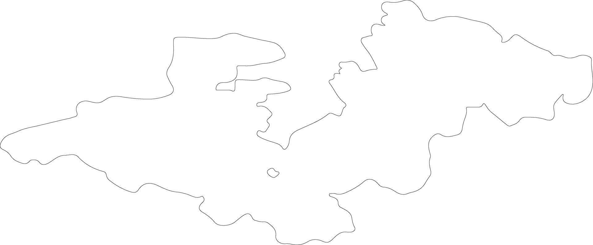 Zagrebacka Croatia outline map vector