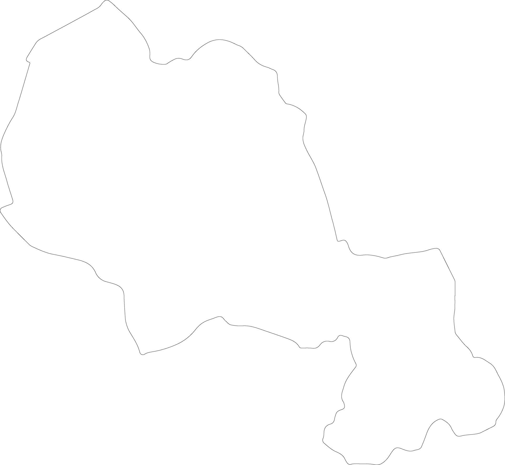Yatenga Burkina Faso outline map 38099393 Vector Art at Vecteezy