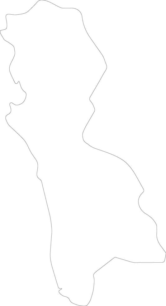 Zambales Philippines outline map vector