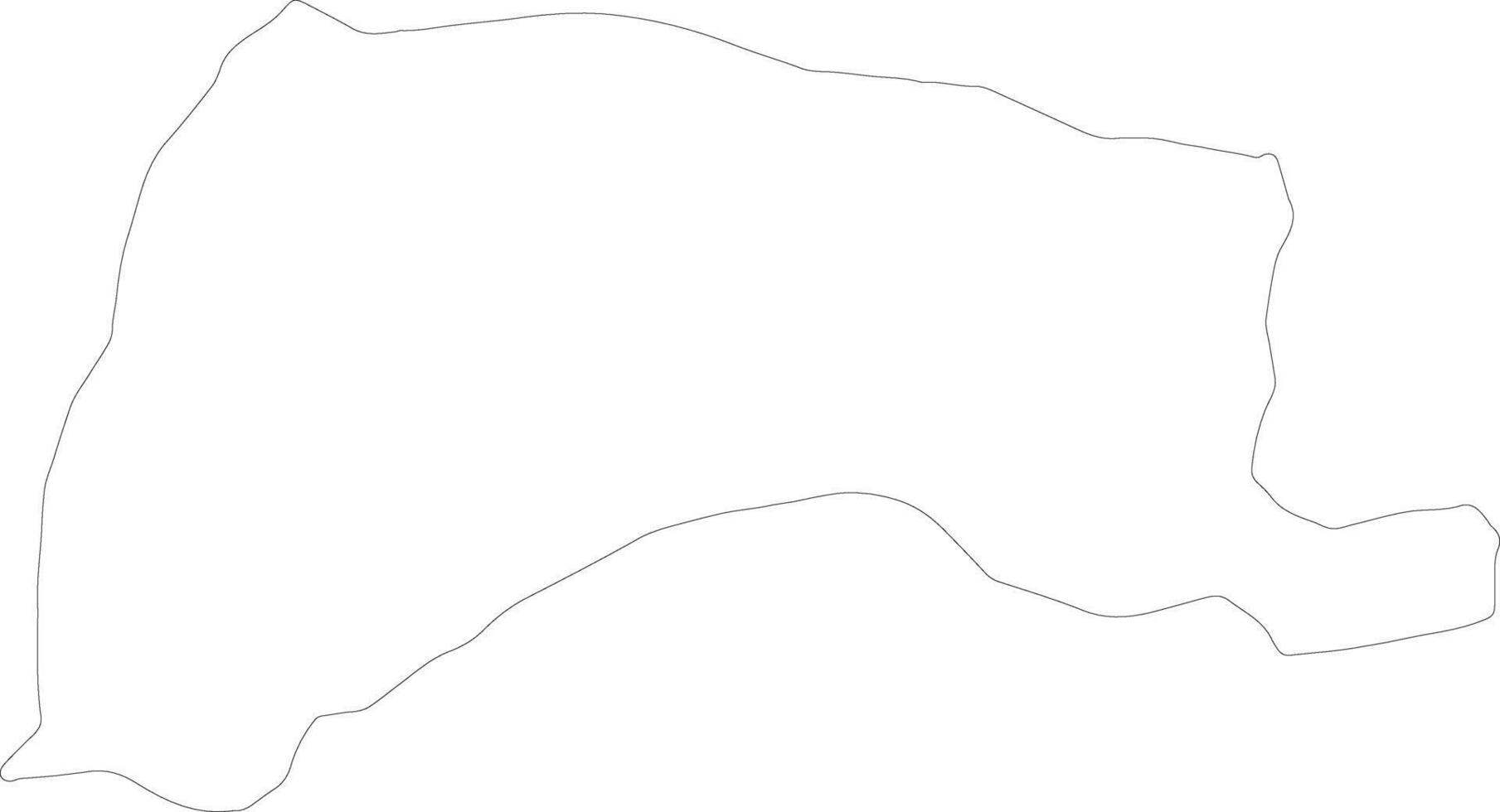 Yunlin Taiwan outline map vector