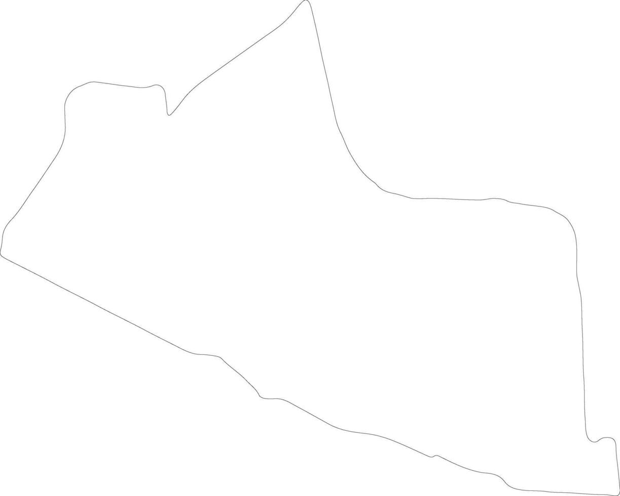 yogyakarta Indonesia contorno mapa vector