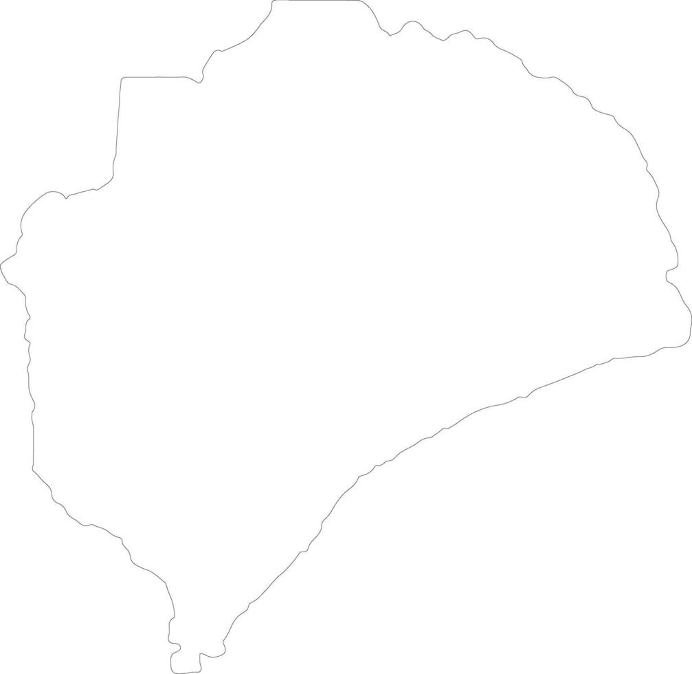 Zambezia Mozambique outline map vector