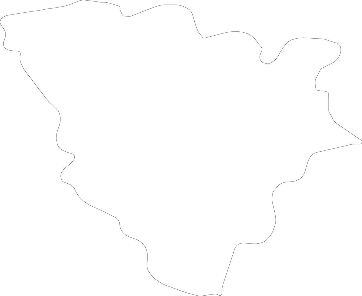 Yvelines France outline map vector