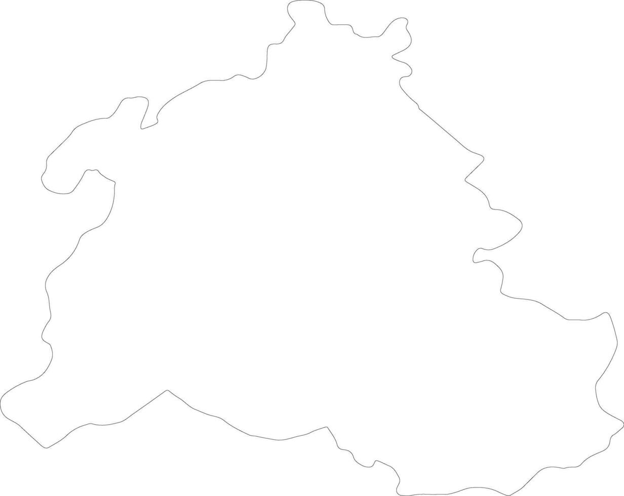 Zabul Afghanistan outline map vector
