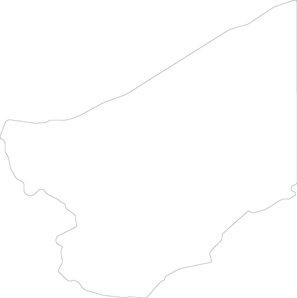 Zinder Niger outline map vector