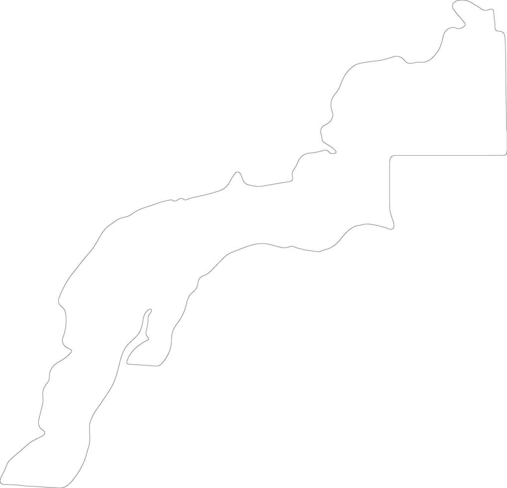 Zamboanga del Norte Philippines outline map vector