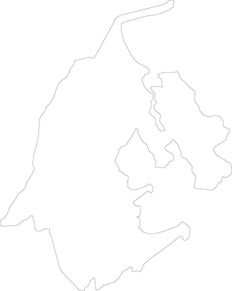 Zulia Venezuela outline map vector