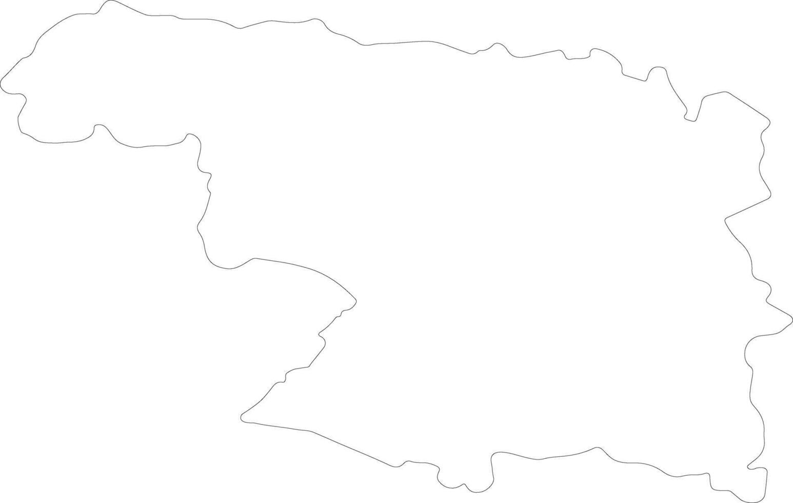 Zamora Spain outline map vector