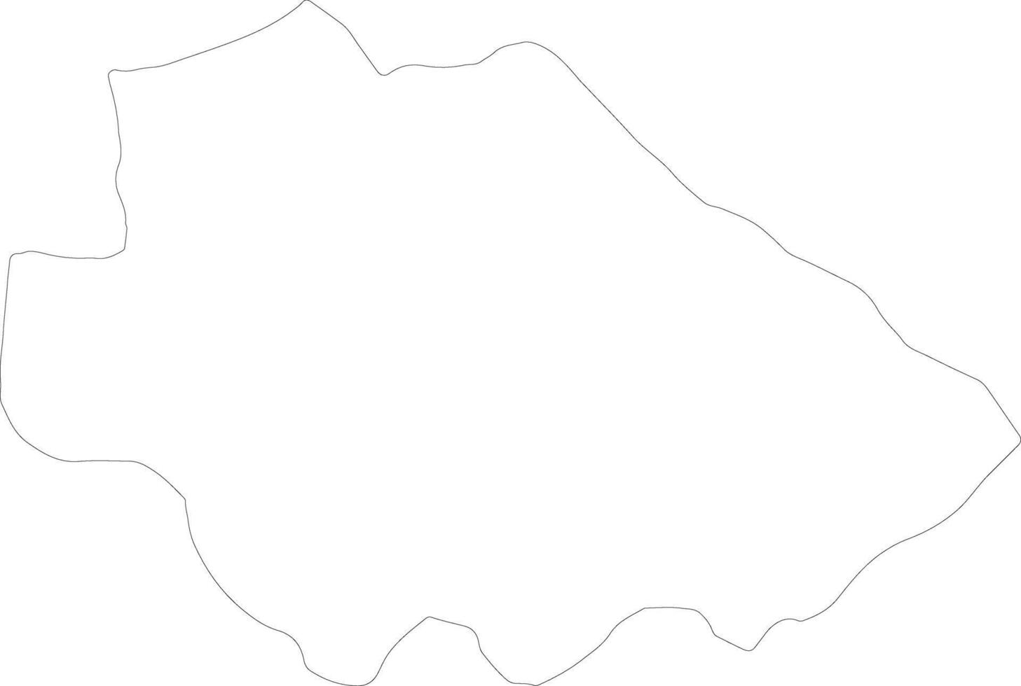 Ziro Burkina Faso outline map vector