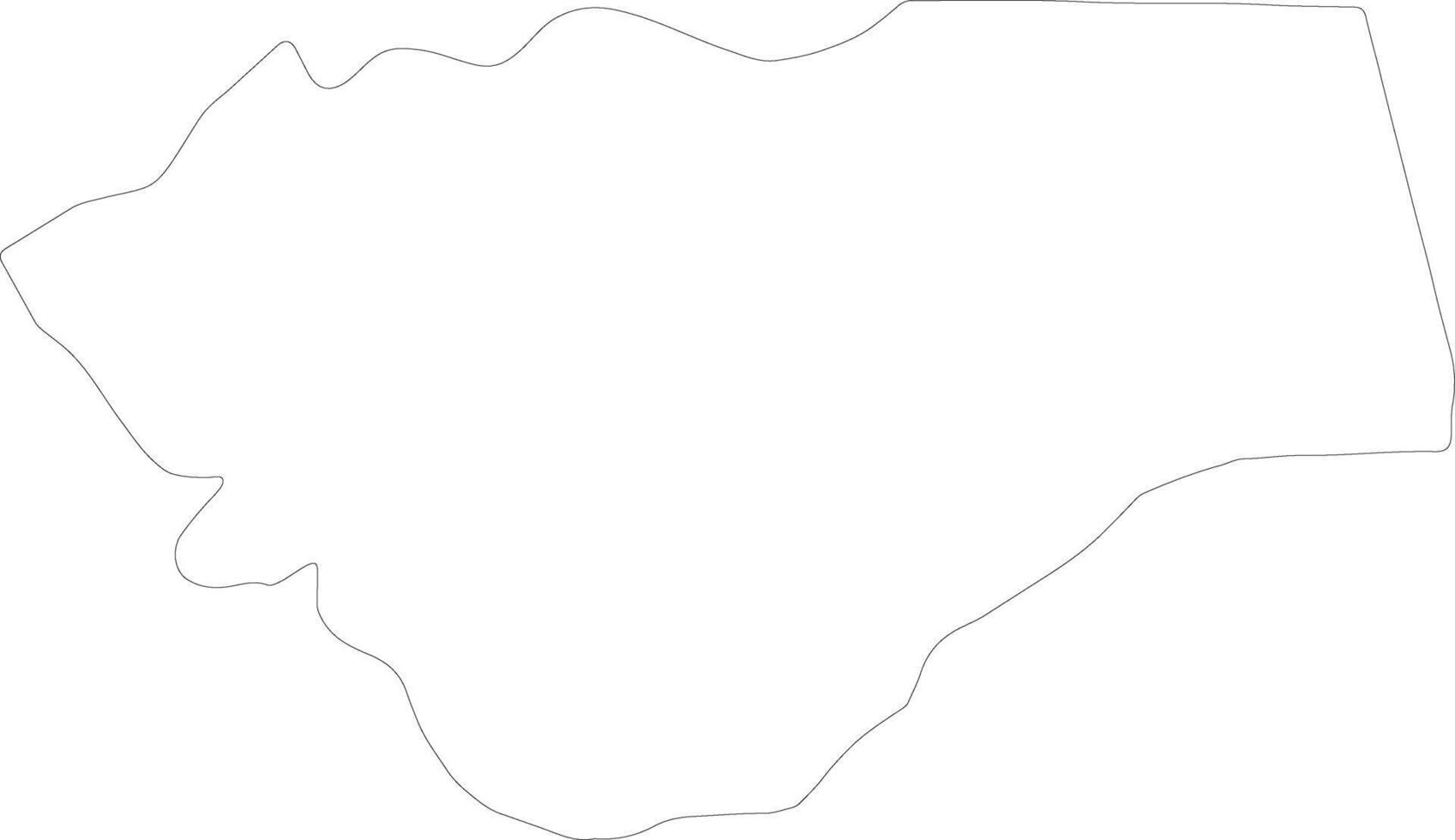 Zomba Malawi outline map vector