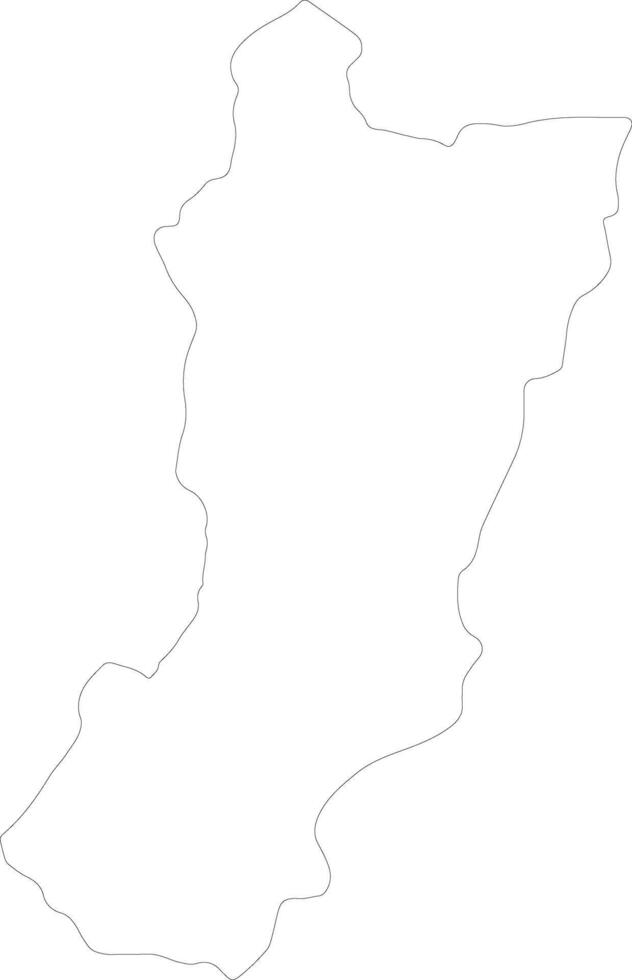 Zamora Chinchipe Ecuador outline map vector