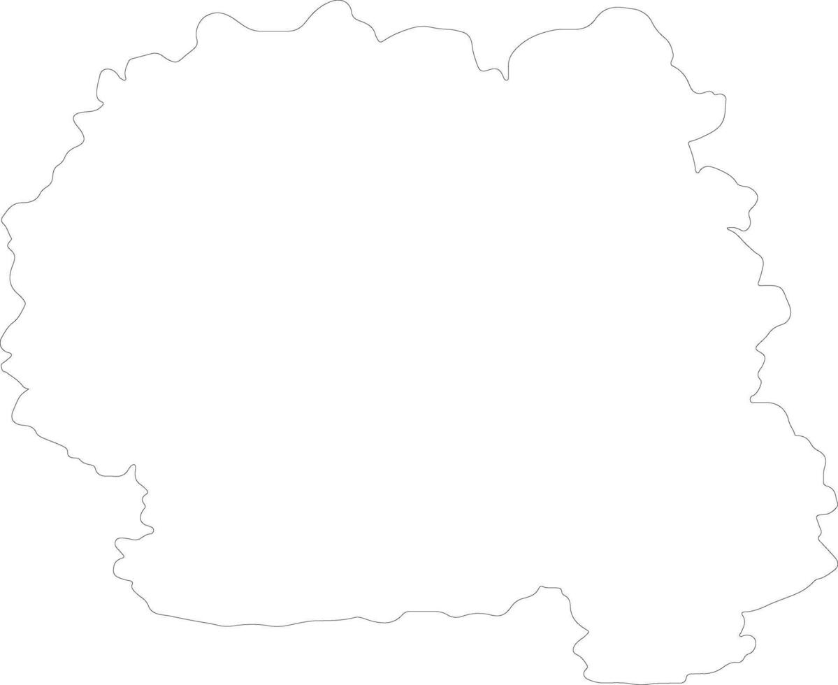 Zhytomyr Ukraine outline map vector
