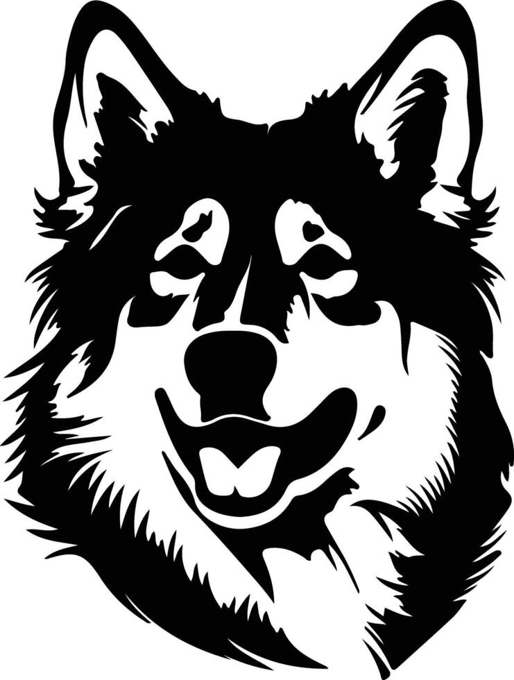 Alaskan Malamute silhouette vector