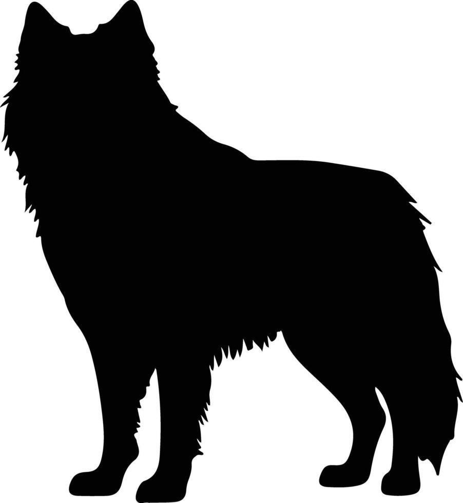 Alaskan Malamute silhouette vector