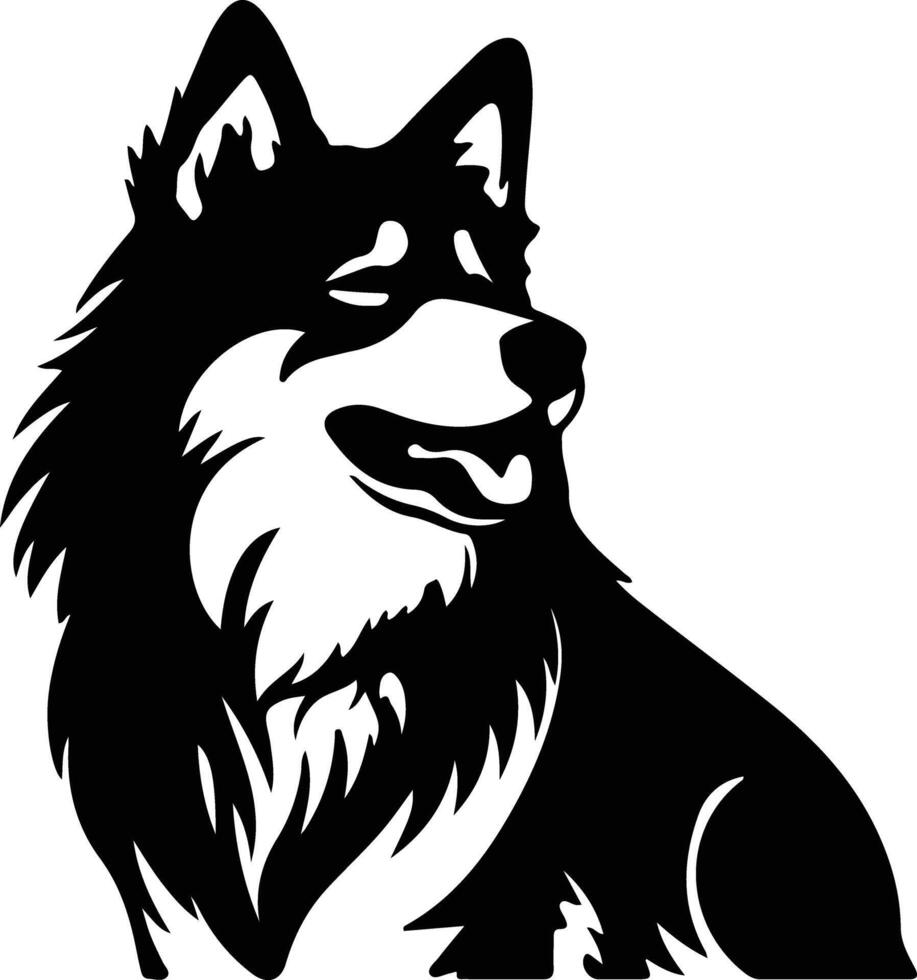 Alaskan Malamute silhouette vector