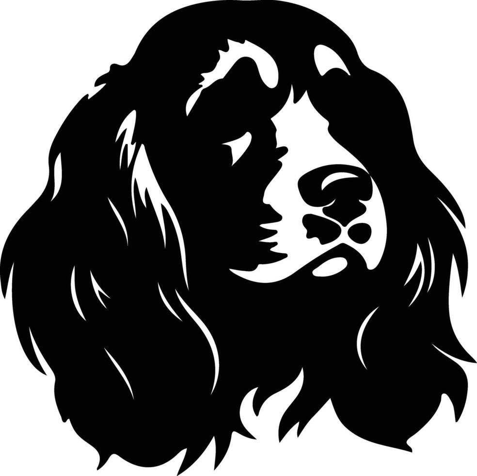 American Cocker Spaniel silhouette vector